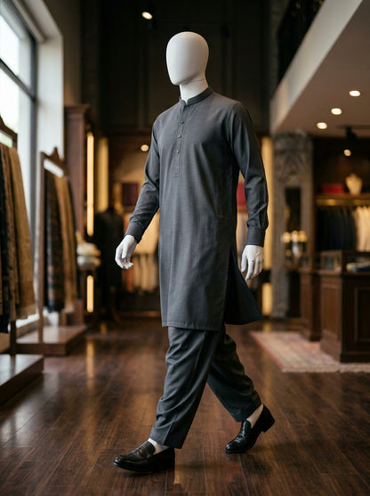 IKHWAN Men's Luxury Summer Collection 2026 – Dark Grey