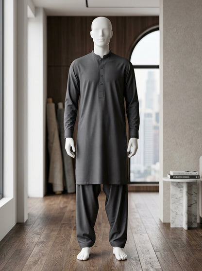 IKHWAN Men's Luxury Summer Collection 2026 – Dark Grey