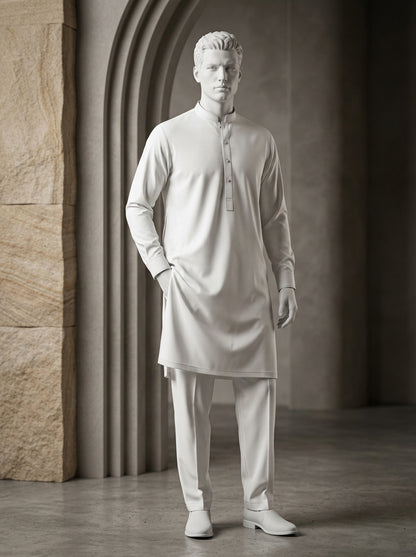 IKHWAN Men's Luxury Summer Collection 2026 – White