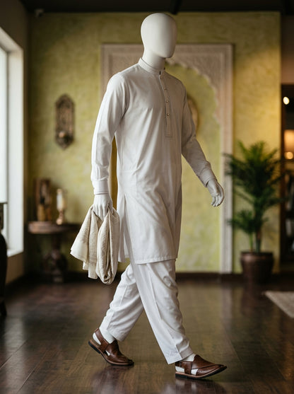 IKHWAN Men's Luxury Summer Collection 2026 – White