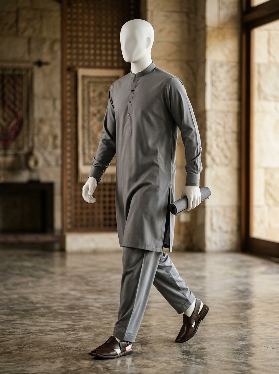 IKHWAN Men's Luxury Summer Collection 2026 – Mid Grey