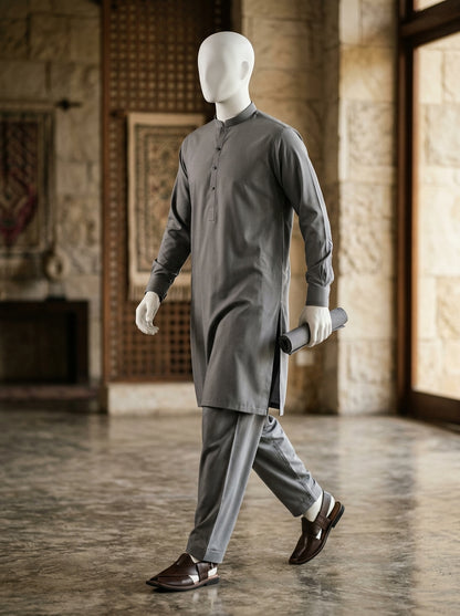 IKHWAN Men's Luxury Summer Collection 2026 – Mid Grey