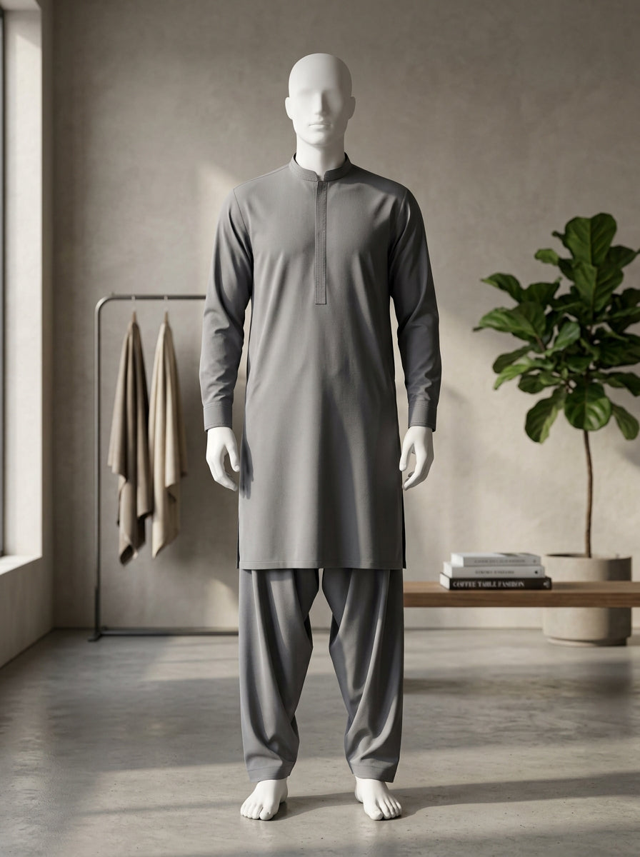 IKHWAN Men's Luxury Summer Collection 2026 – Mid Grey