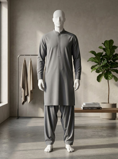 IKHWAN Men's Luxury Summer Collection 2026 – Mid Grey