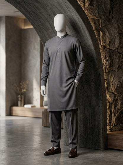 IKHWAN Men's Luxury Summer Collection 2026 – Mid Grey