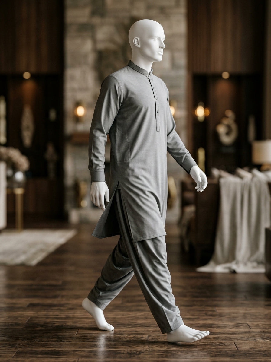 IKHWAN Men's Luxury Summer Collection 2026 – Mid Grey