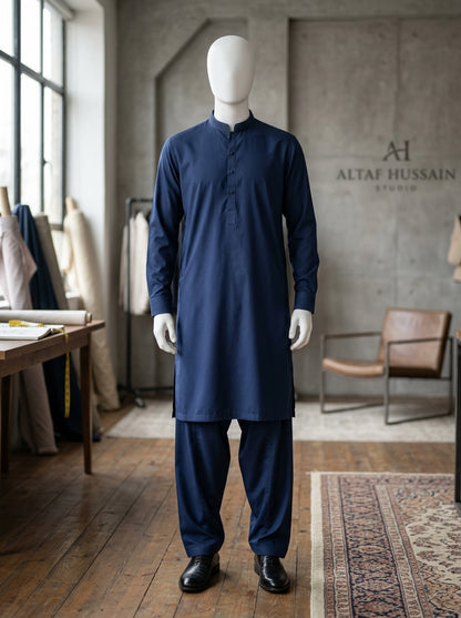 IKHWAN Men's Luxury Summer Collection 2026 – Navy Blue