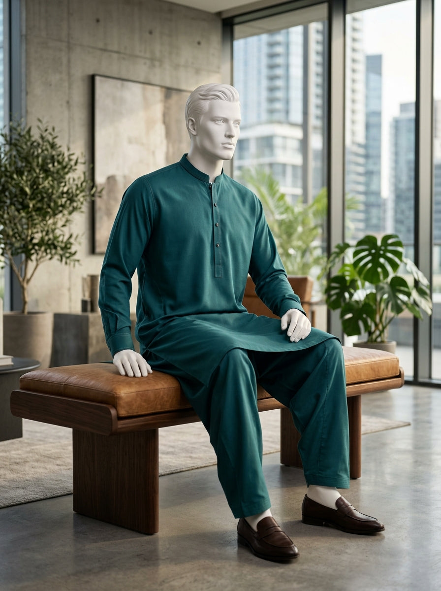 IKHWAN Men's Luxury Summer Collection 2026 – Sea Green