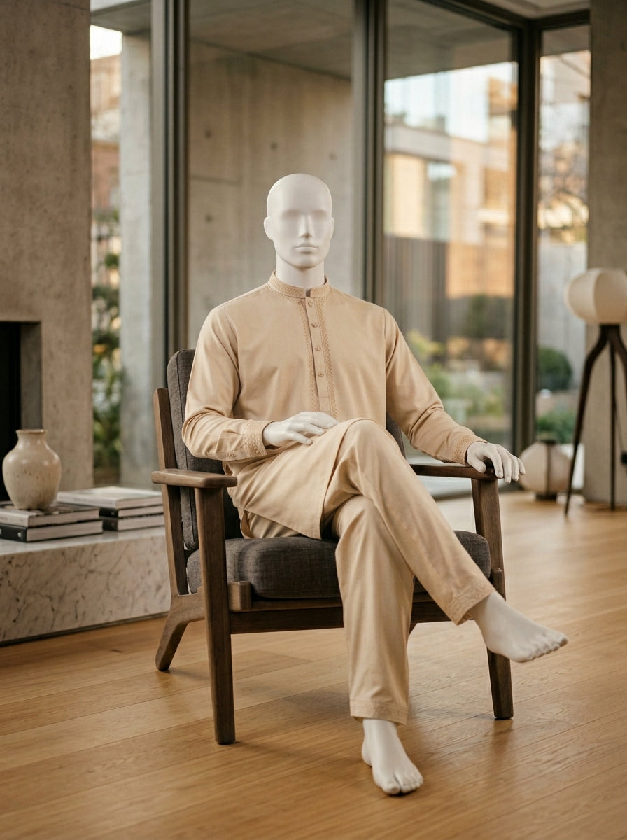 IKHWAN Men's Luxury Summer Collection 2026 – Almond