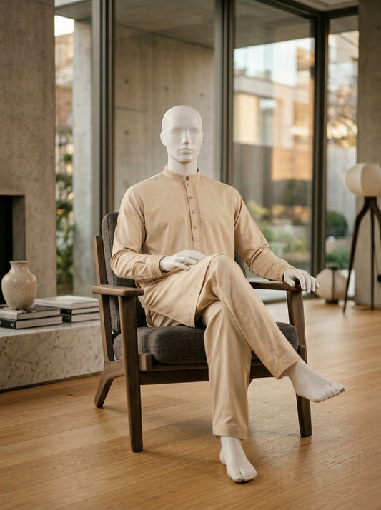 IKHWAN Men's Luxury Summer Collection 2026 – Almond