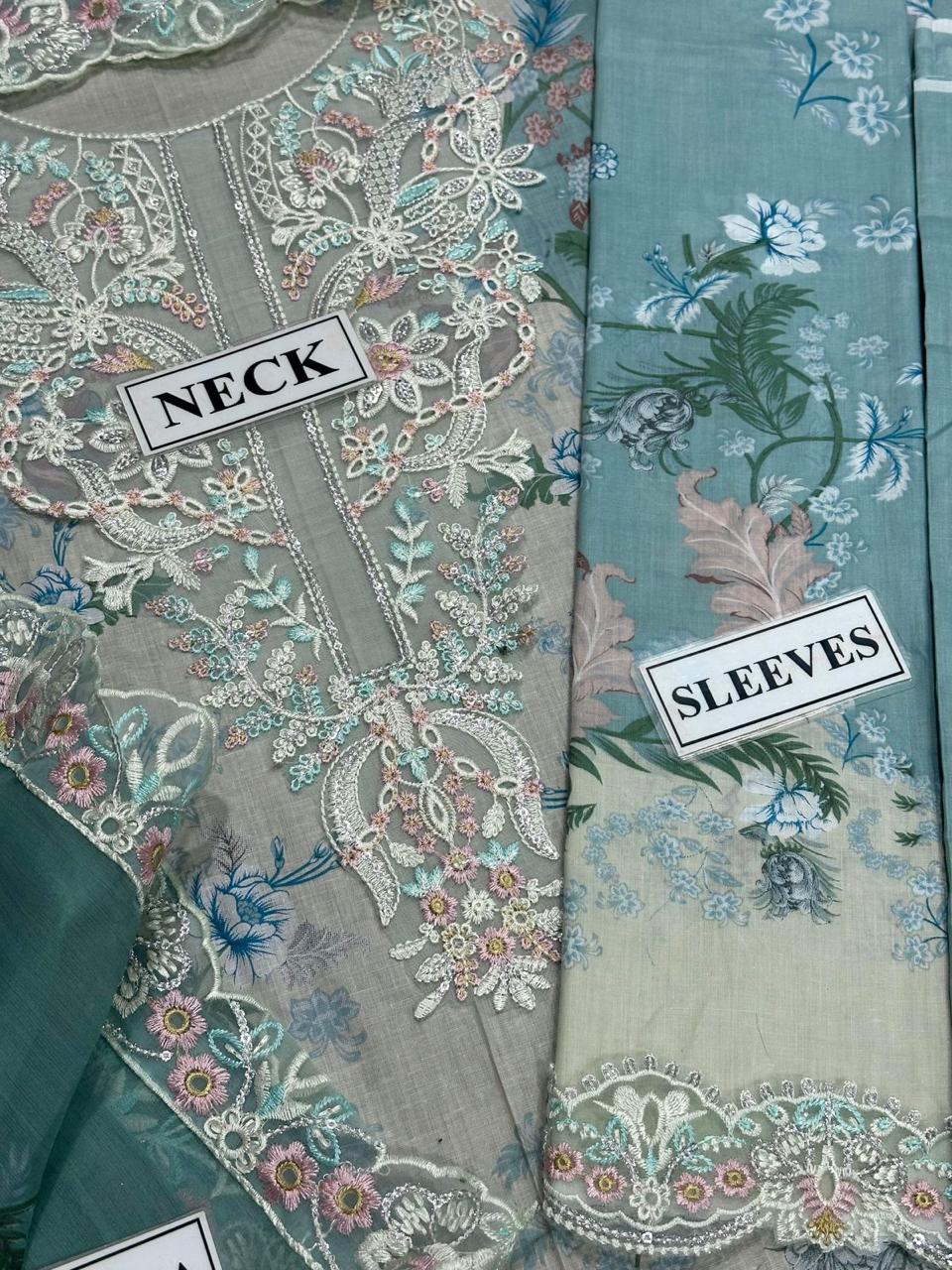 Luxury Printed Lawn 3-Piece Suit with Heavy Embroidered Chiffon Dupatta | Summer Lawn Collection 2026