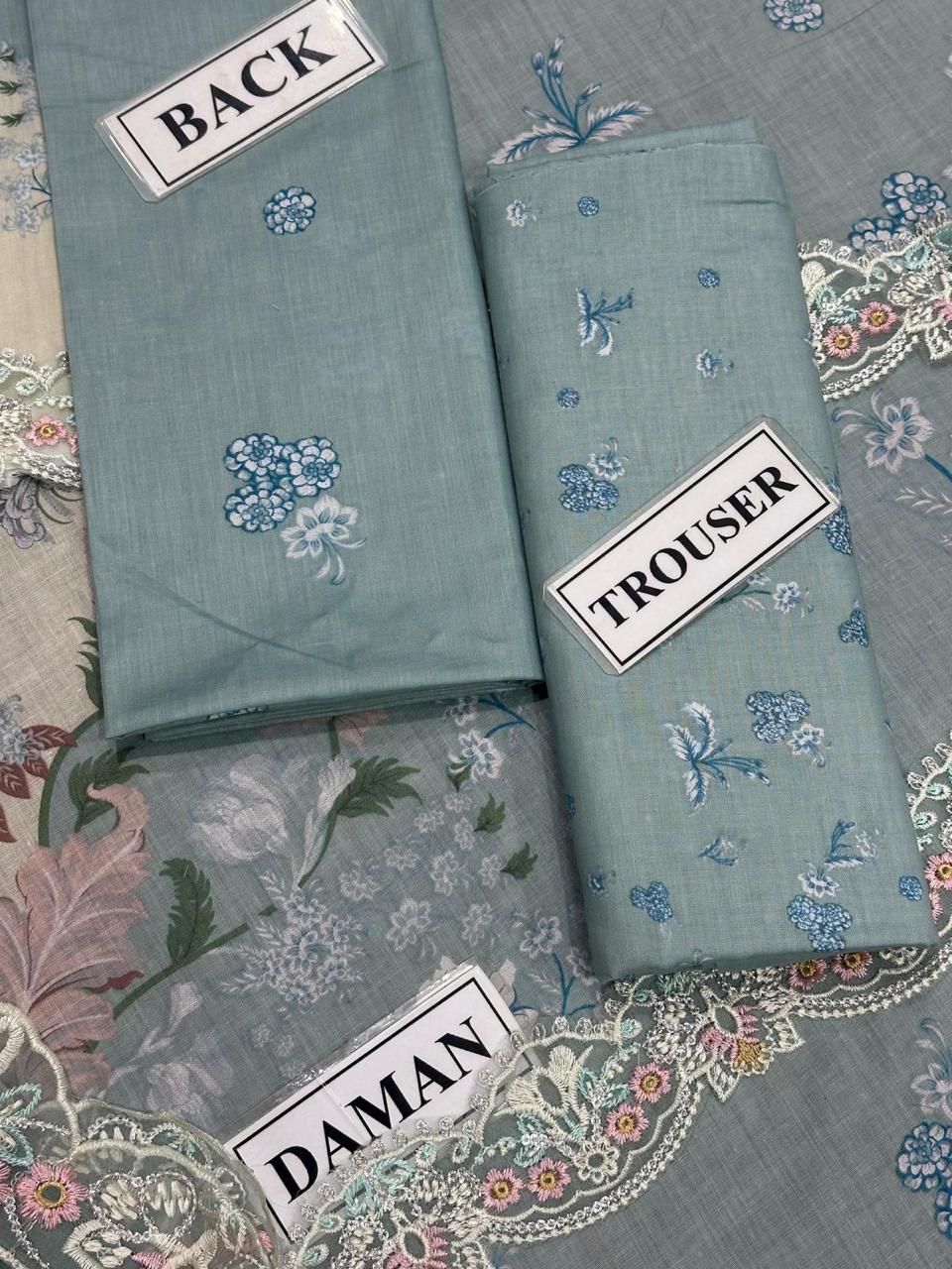 Luxury Printed Lawn 3-Piece Suit with Heavy Embroidered Chiffon Dupatta | Summer Lawn Collection 2026