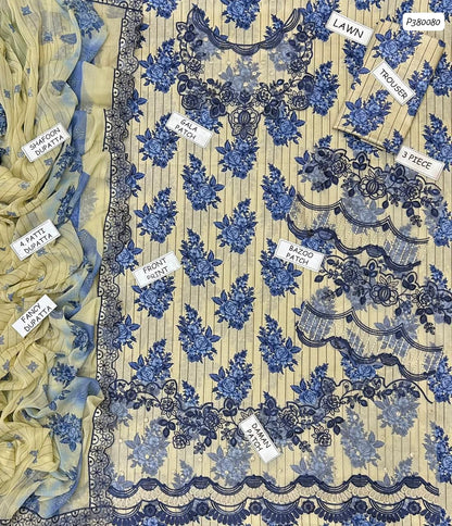 Premium Digital Printed Lawn 3-Piece Suit with Embroidered Chiffon Dupatta | Most Demanding Edition | Summer Collection 2026