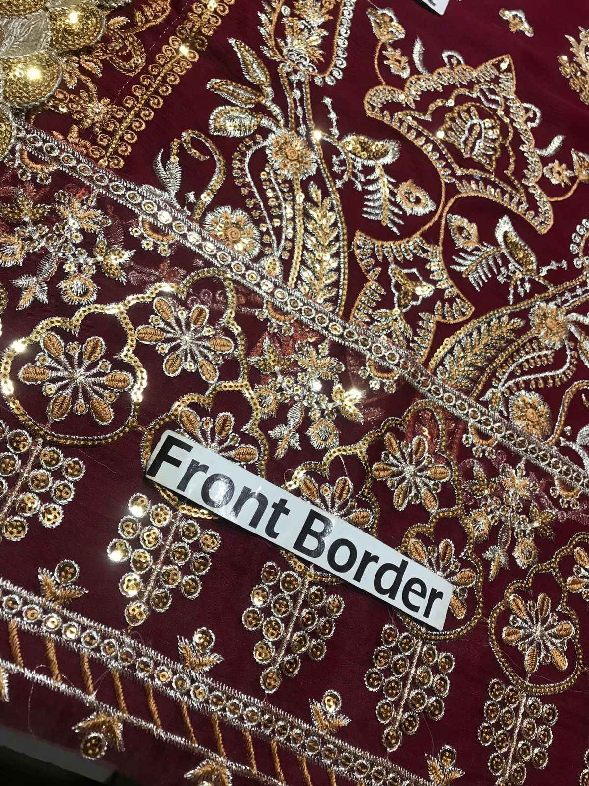 Ikhwan Unstitched Replica – Luxury Embroidered Chiffon Suit with Malai Trouser & Dupatta