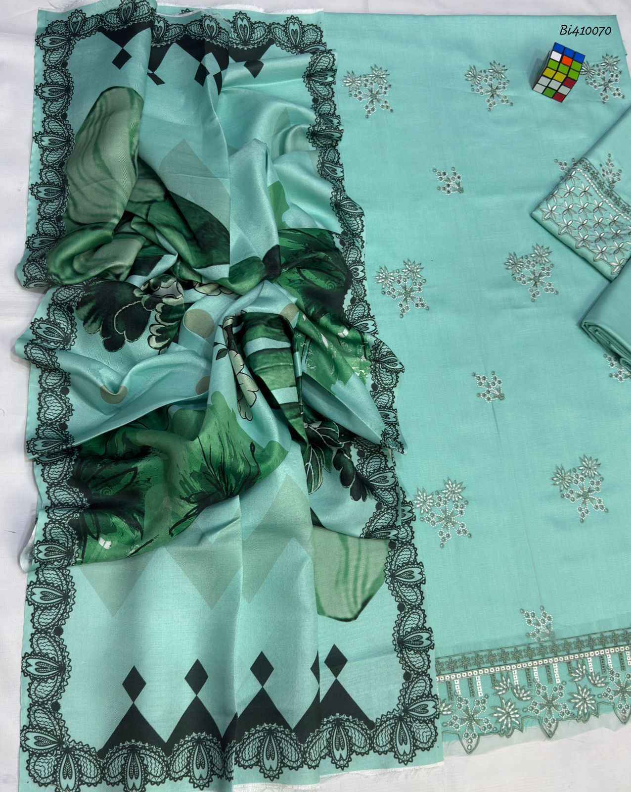 Ikhwan Unstitched – Farasha 5115 Premium Dhanak Embroidered Winter Suit