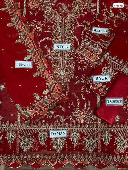 Ikhwan Unstitched – Most Hit Design | Semi Pure Chiffon 3-Piece Suit | Heavy Embroidered Sequins | November Drop 2 – Winter 2025