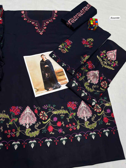 Qalamkar | Premium Pure Dhanak 3-Piece Heavy Embroidered Suit with Embroidered Shawl | Ikhwan New Arivals November Drop 1