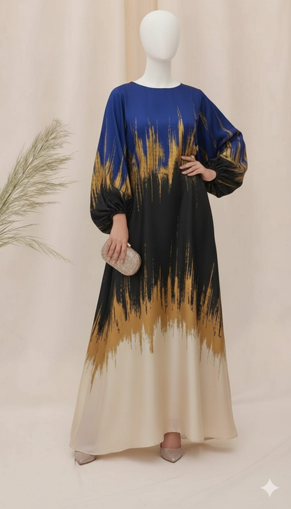 Ikhwan Replica – Luxury Digital Print Silk 3PCS Unstitched Suit