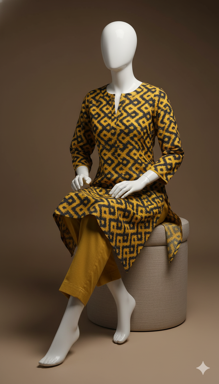 2-Piece Printed Khaddar Suit – Winter Essentials Collection | Soft & Stylish Unstitched Fabric