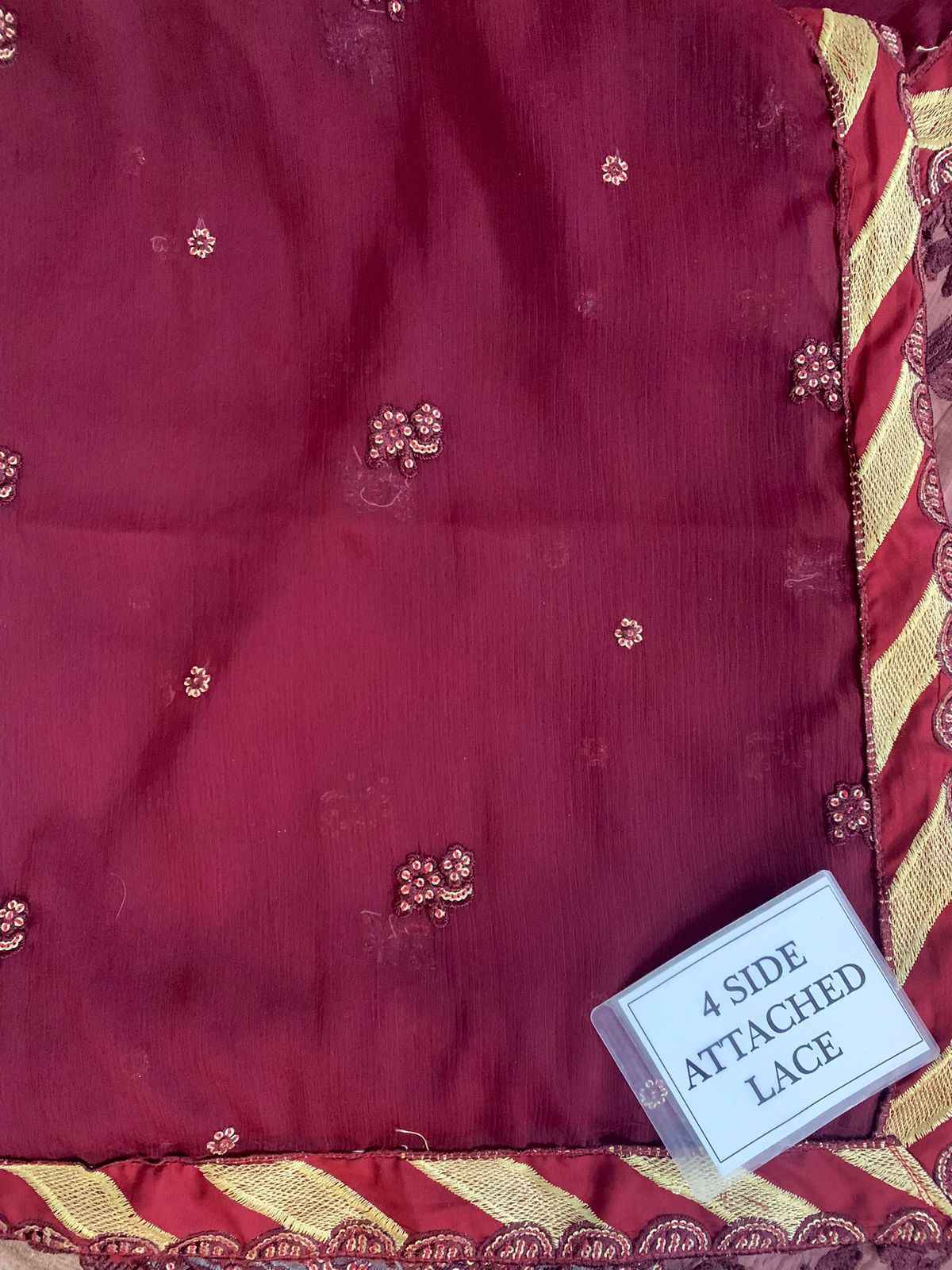 Luxury Chiffon Elegance – 3-Piece Embroidered Suit with Silk Trouser & 4-Side Lace Dupatta | Ikhwan New Arrivals – November Drop 1